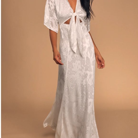 Hutch White Maxi Dress NWOT - Picture 3 of 5